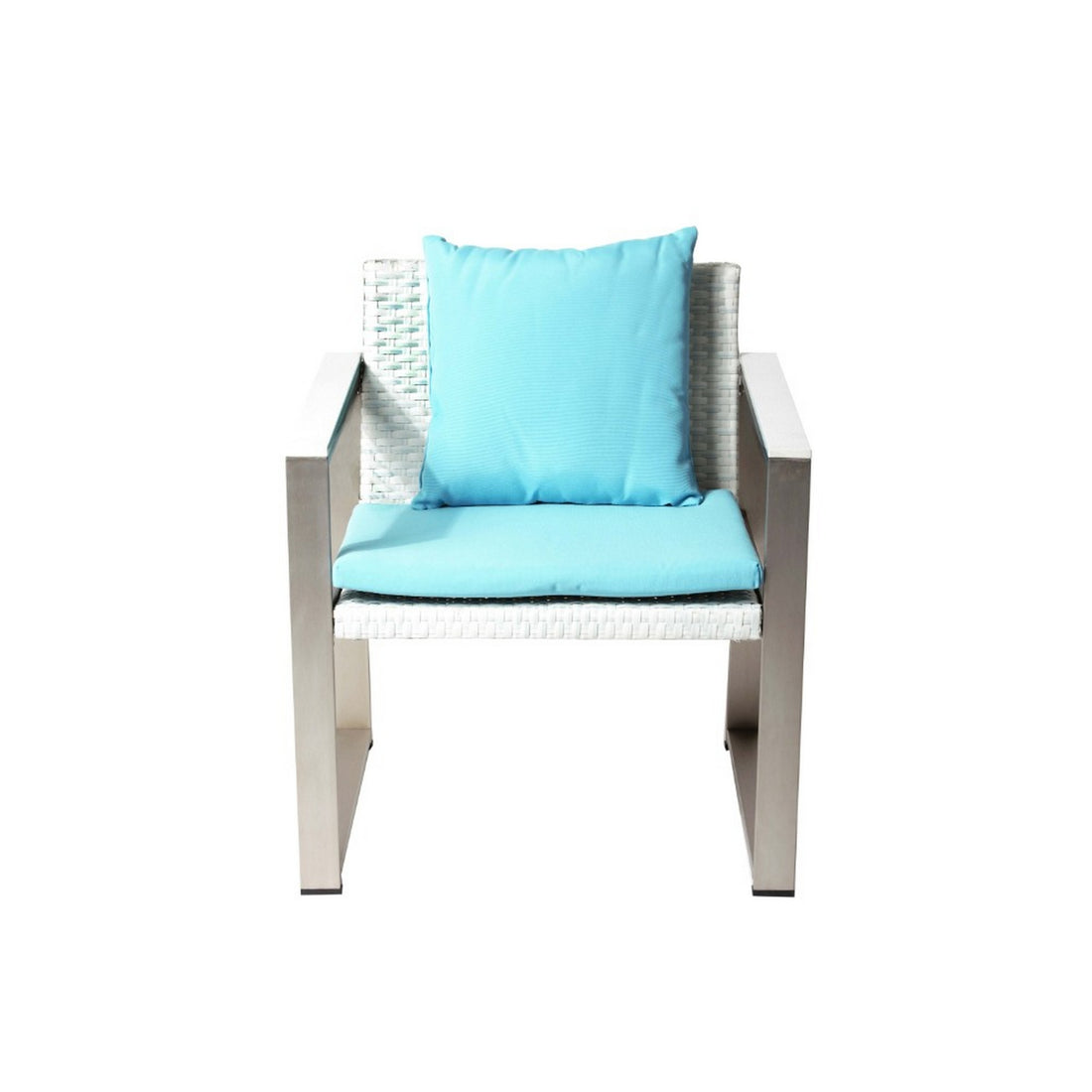 Anodized Aluminum Upholstered Cushioned Chair