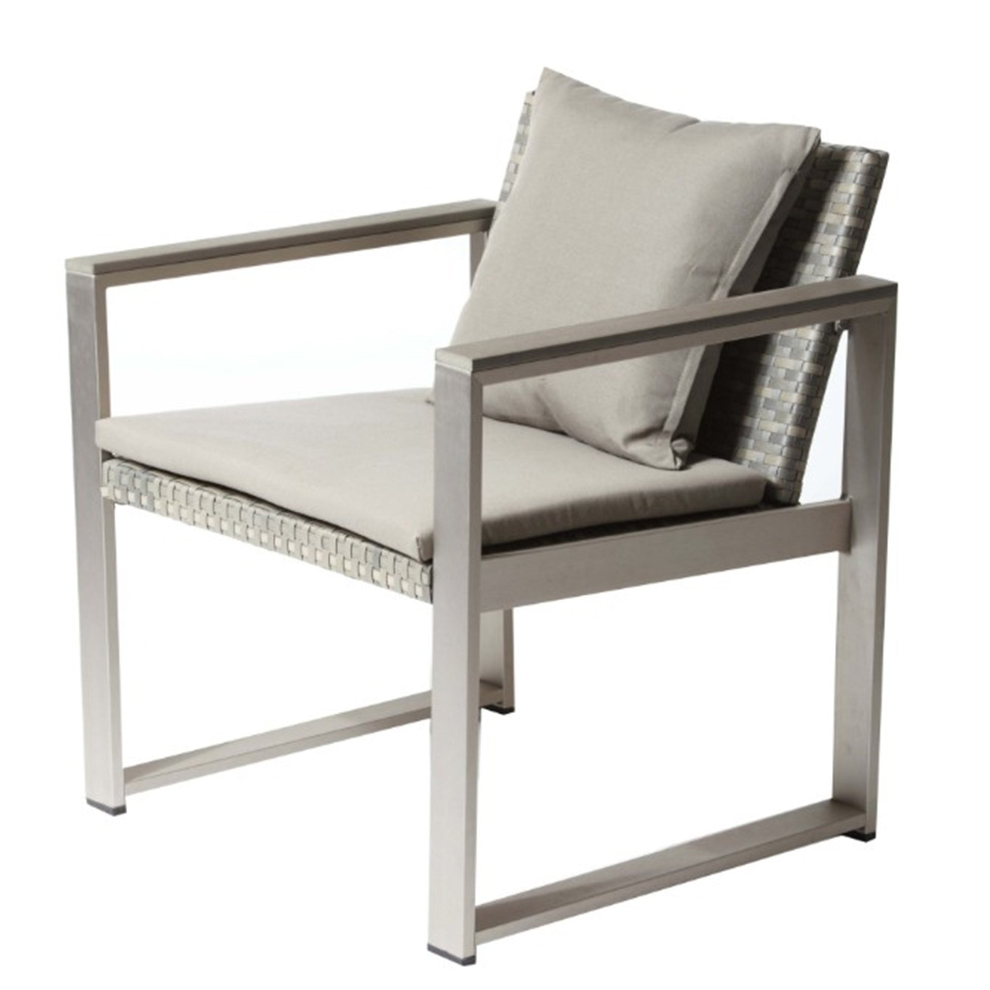 Exquisitly Aluminum Upholstered Cushioned Chair