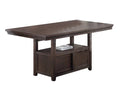 Dining Room Furniture Rustic Espresso Counter Height espresso-wood-dining room-solid