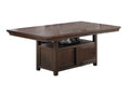 Dining Room Furniture Rustic Espresso Table w Storage espresso-wood-dining room-solid