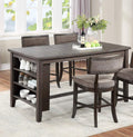 Modern Casual 1pc Counter Height High Dining Table w espresso-espresso-dining