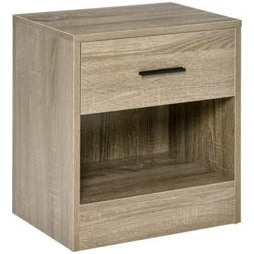 Homcom Side Table, Small End Table with Storage