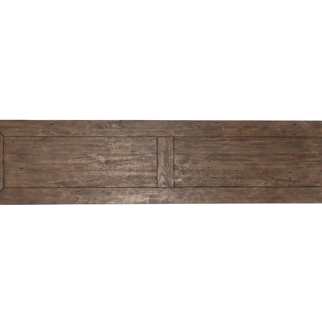 66 Inch Plank Top Wooden Bench with Pedestal Base