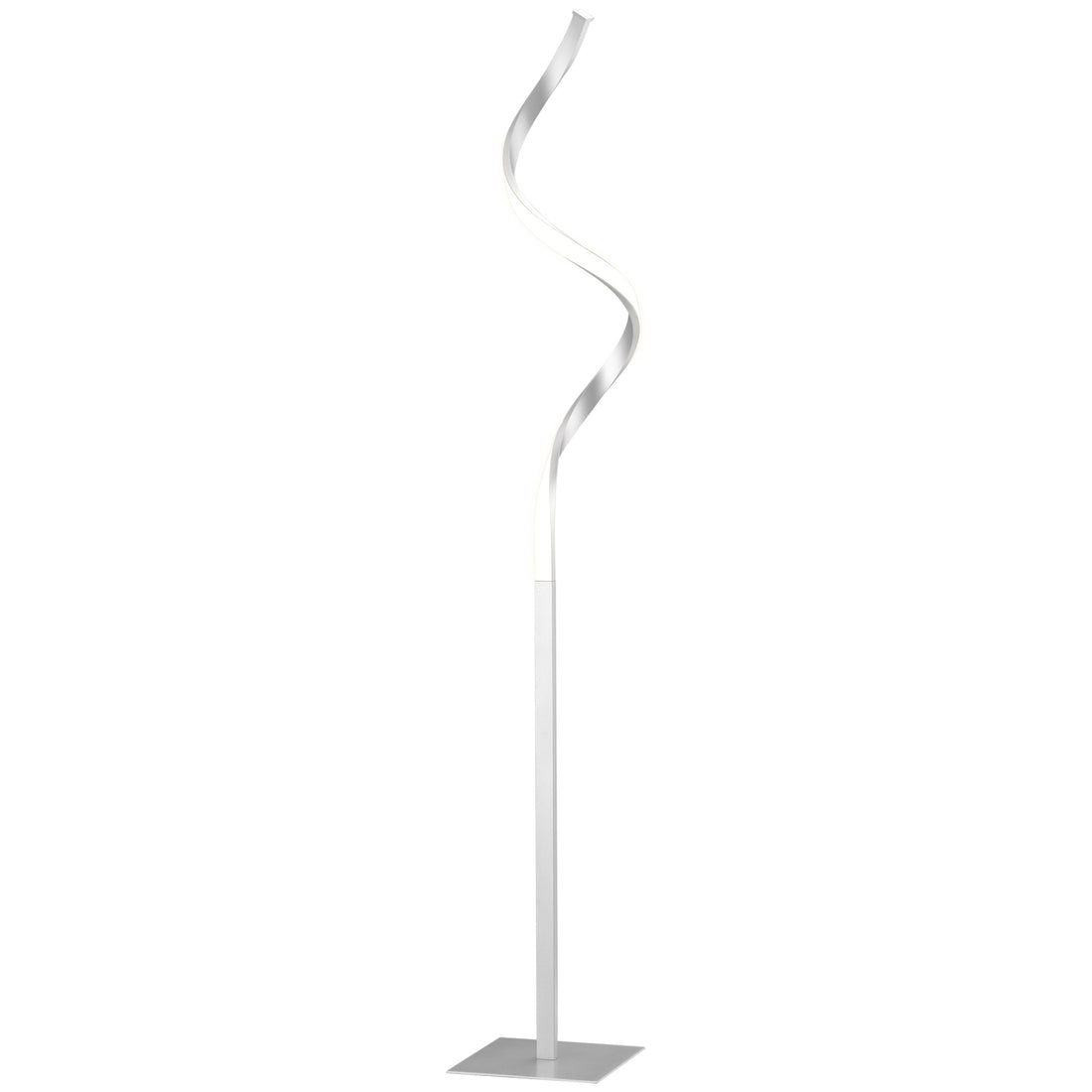 Homcom Modern Spiral Floor Lamp, Led Standing