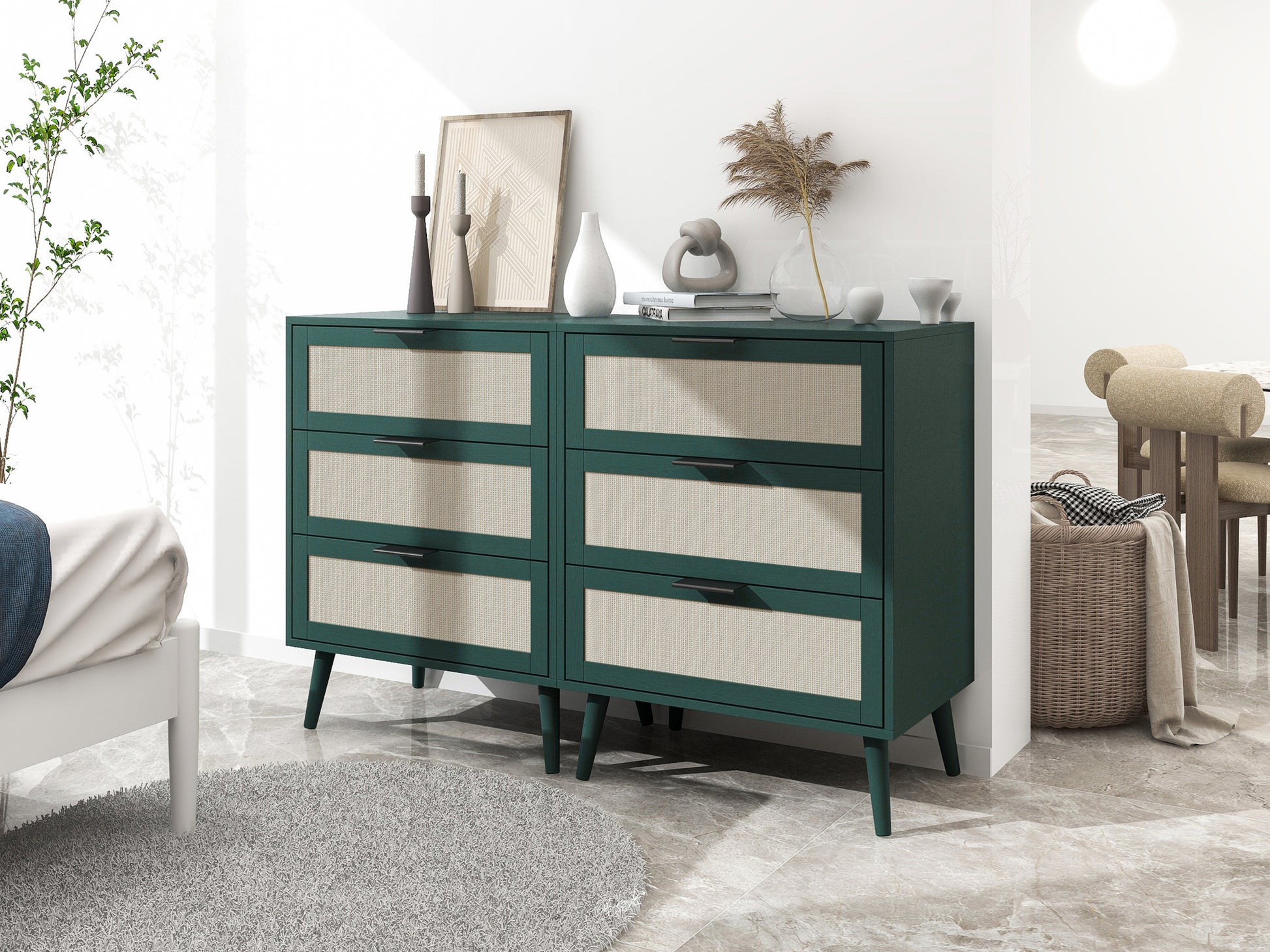 3 Drawer Cabinet, Suitable For Bedroom, Living