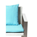 Anodized Aluminum Upholstered Cushioned Chair