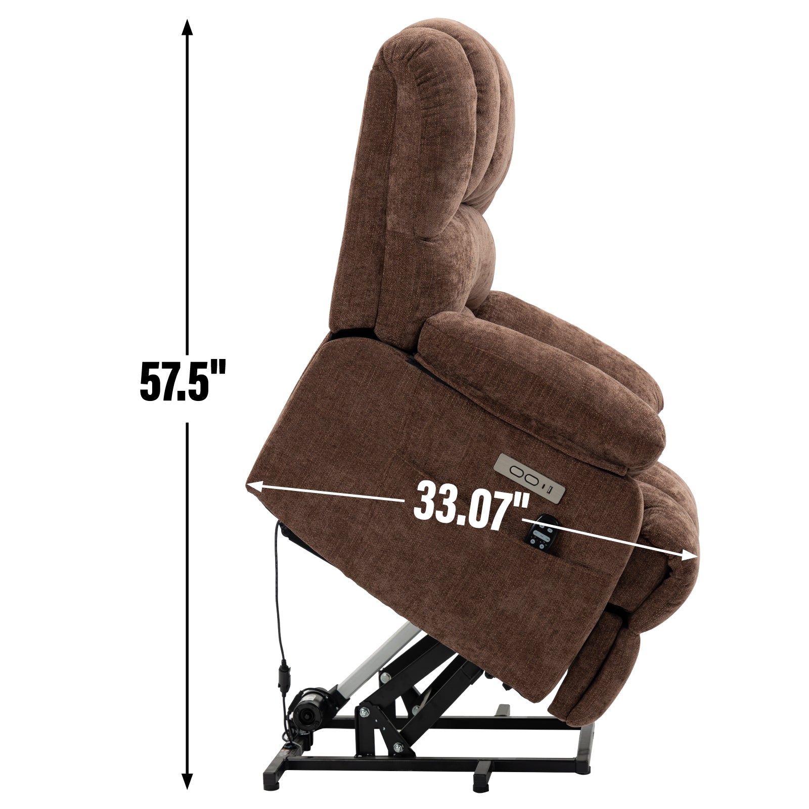 23" Seat Width And High Back Large Size Chenille