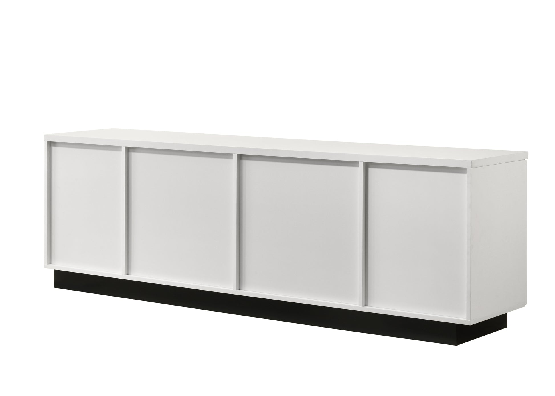 Matilda 70.5" White Finish Tv Stand with Drawers