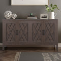 4 Door Wooden Twill Sideboard American Country Vintage coffee-mdf