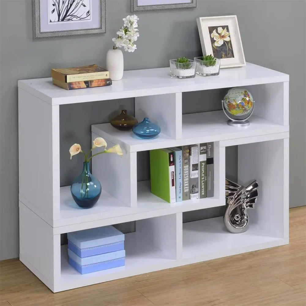 Convertible Tv Console And Bookcase in White