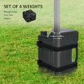 Outsunny Canopy Weights Set of 4, Hdpe Water or