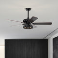 52'' Farmhouse Ceiling Fan Dual Finish Blades