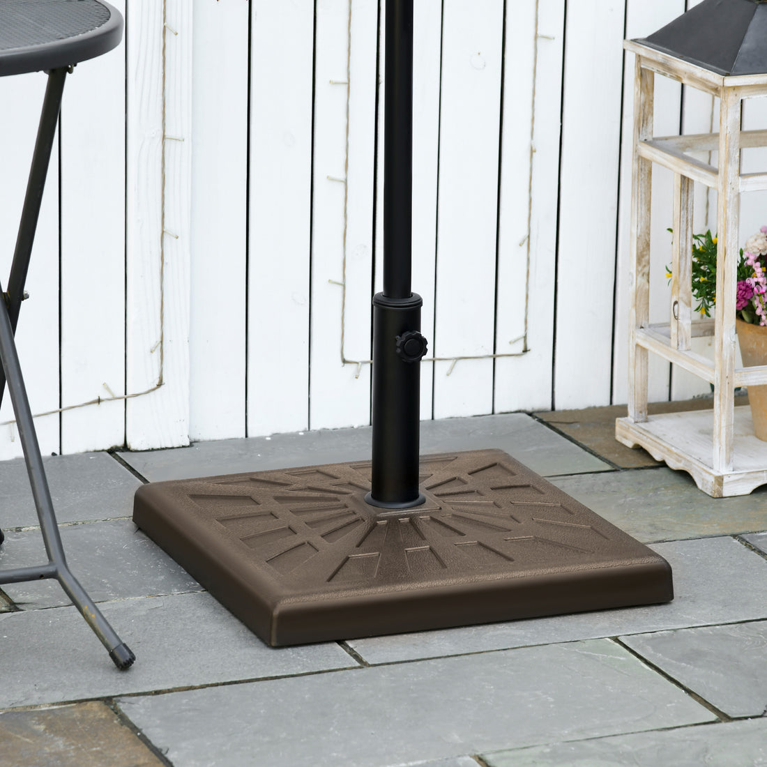 Outsunny 42lbs Resin Patio Umbrella Base, 20"