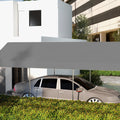 Outsunny 10' x 20' Carport Replacement Top Canopy gray-polyethylene