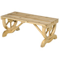 Outsunny 2 Person Wooden Garden Bench, Outdoor