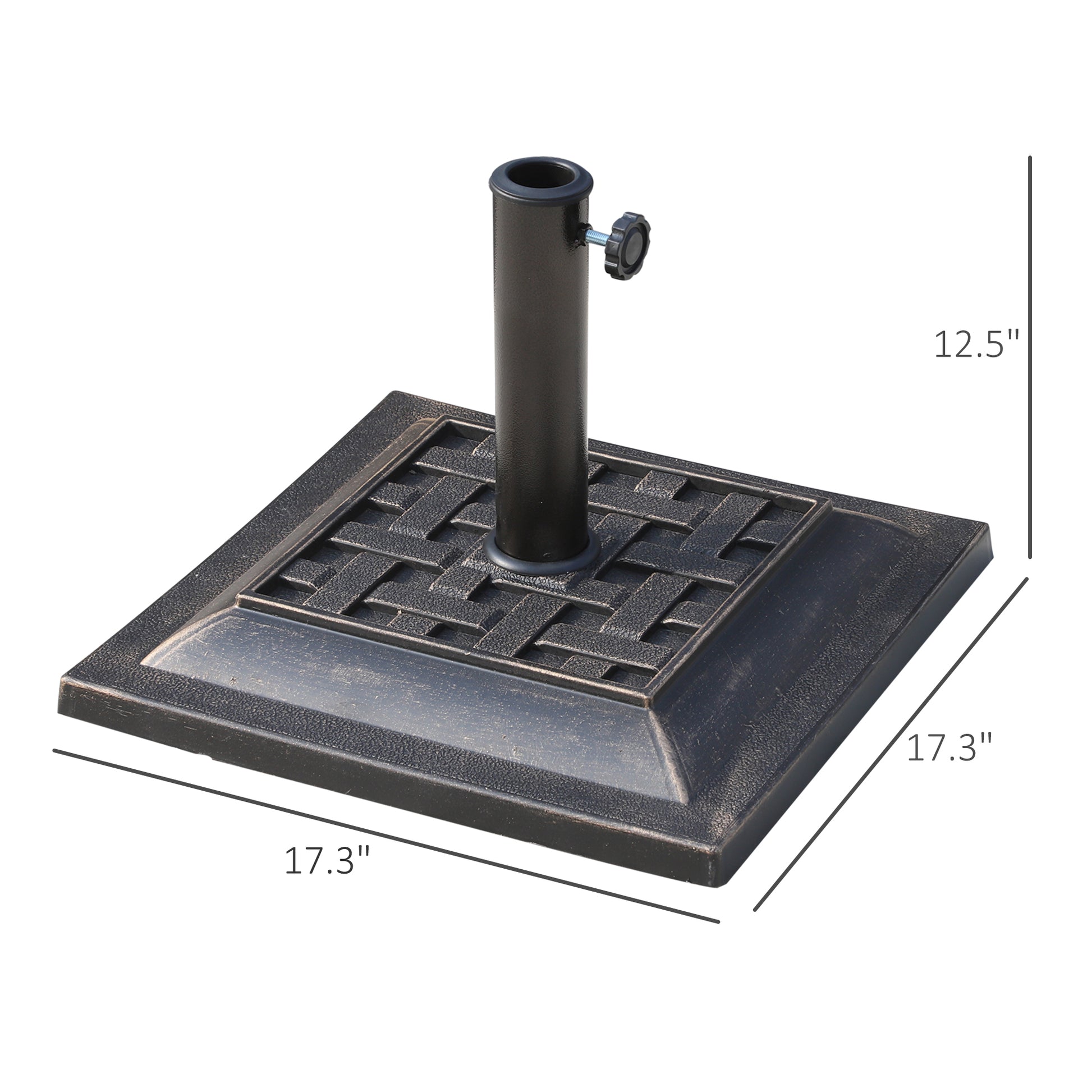 Outsunny 20 lbs Patio Market Umbrella Base Stand