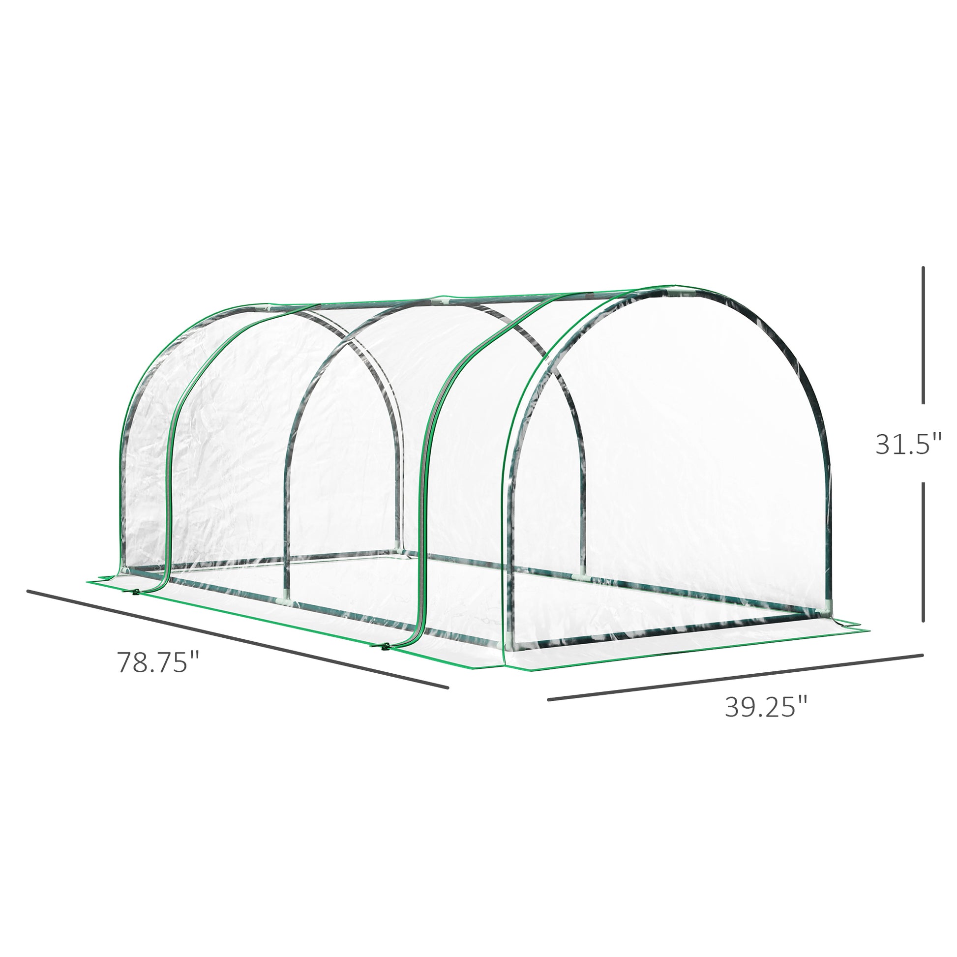 Outsunny Mini Greenhouse, Waterproof Cloche Cold