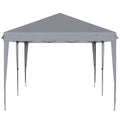 Outsunny 10' x 20' Pop Up Canopy Tent, Heavy Duty gray-steel