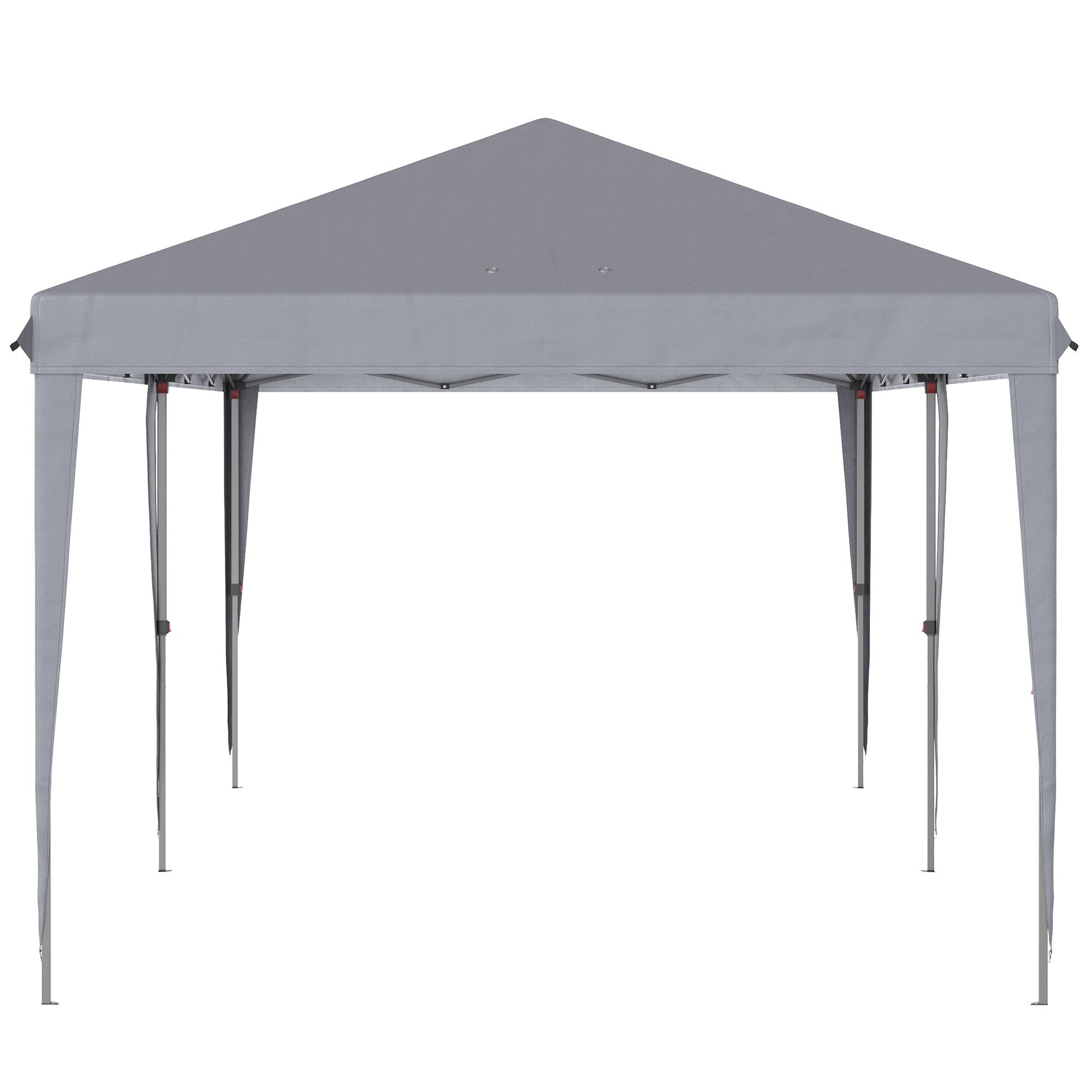 Outsunny 10' x 20' Pop Up Canopy Tent, Heavy Duty gray-steel