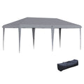 Outsunny 10' x 20' Pop Up Canopy Tent, Heavy Duty gray-steel