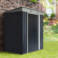 Outsunny 6' x 4' Metal Lean to Garden Shed,