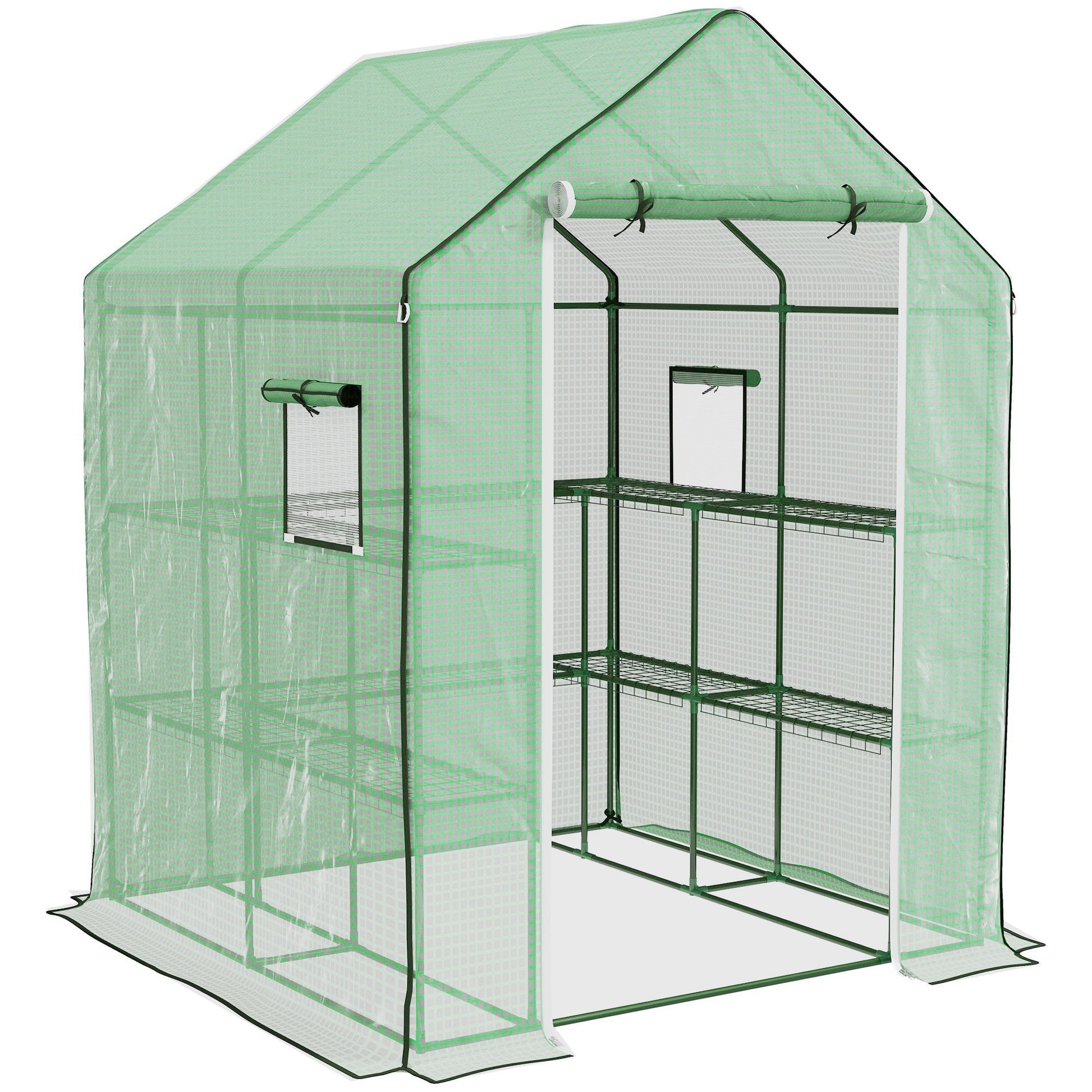 Outsunny 4.6' x 4.7' Portable Greenhouse, Water