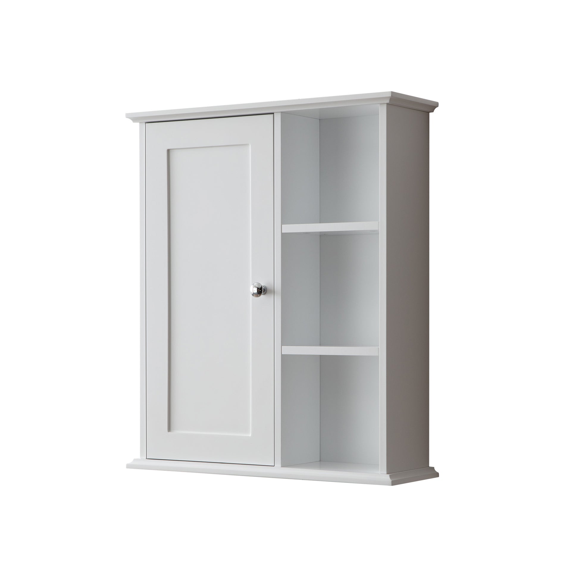 Bathroom Wall Cabinet in White Ready to Assemble white-3-soft close doors-wall mounted-mdf-painted