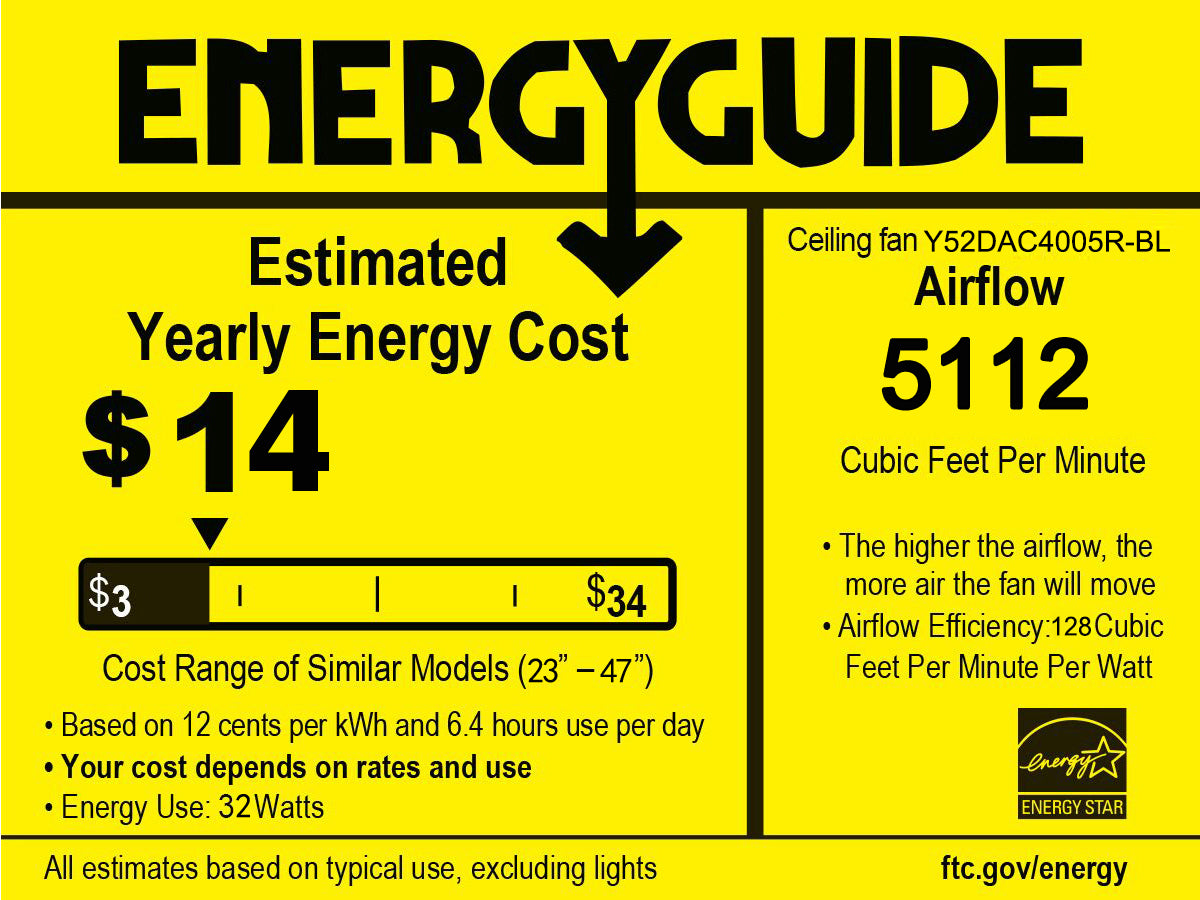 52'' Farmhouse Ceiling Fan Dual Finish Blades