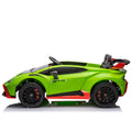 Lamborghini Huracan Sto 24V Kids Electric Ride On green-polypropylene