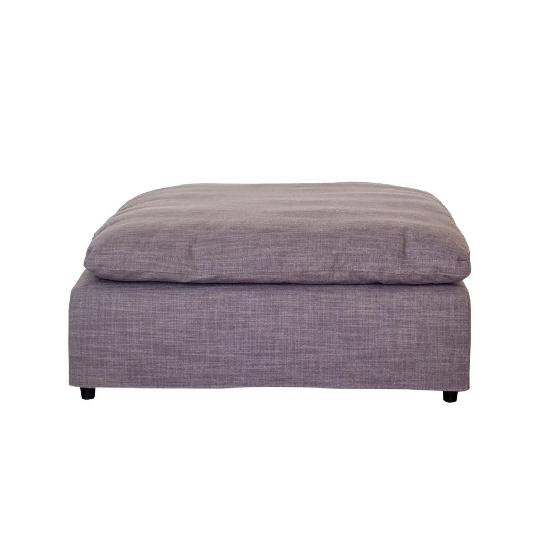 Modern Living Room Ottoman, Premium Fabric