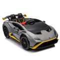 Lamborghini Huracan Sto 24V Kids Electric Ride On gray-polypropylene