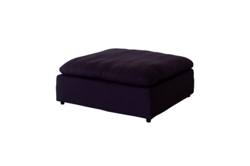 Modern 17" Luxe Size Ottoman, Premium Fabric wood-primary living