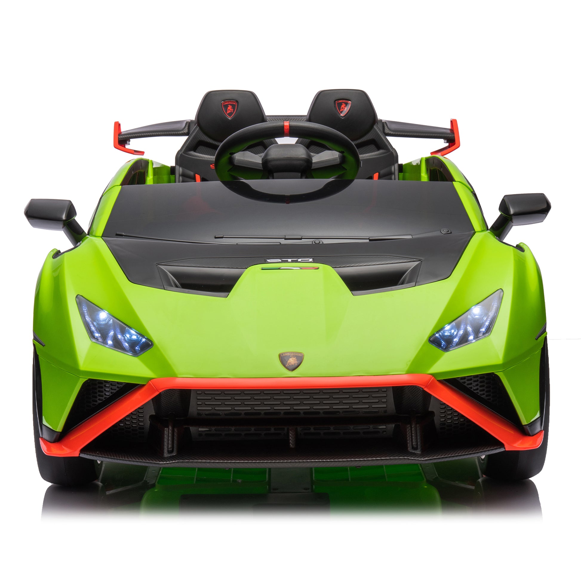 Lamborghini Huracan Sto 24V Kids Electric Ride On green-polypropylene