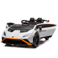 Lamborghini Huracan Sto 24V Kids Electric Ride On white-polypropylene