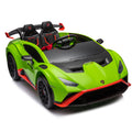 Lamborghini Huracan Sto 24V Kids Electric Ride On green-polypropylene