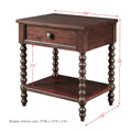 Beckett Nightstand morocco brown-wood