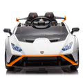 Lamborghini Huracan Sto 24V Kids Electric Ride On white-polypropylene