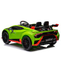 Lamborghini Huracan Sto 24V Kids Electric Ride On green-polypropylene