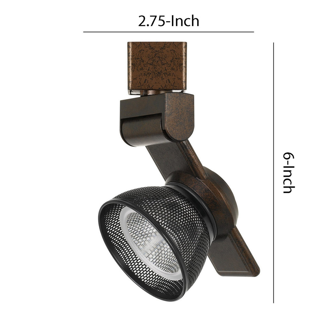 12W Integrated LED Metal Track Fixture with Mesh Head gold+black-metal