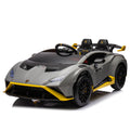 Lamborghini Huracan Sto 24V Kids Electric Ride On gray-polypropylene