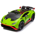 Lamborghini Huracan Sto 24V Kids Electric Ride On green-polypropylene