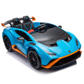 Lamborghini Huracan Sto 24V Kids Electric Ride On blue-polypropylene