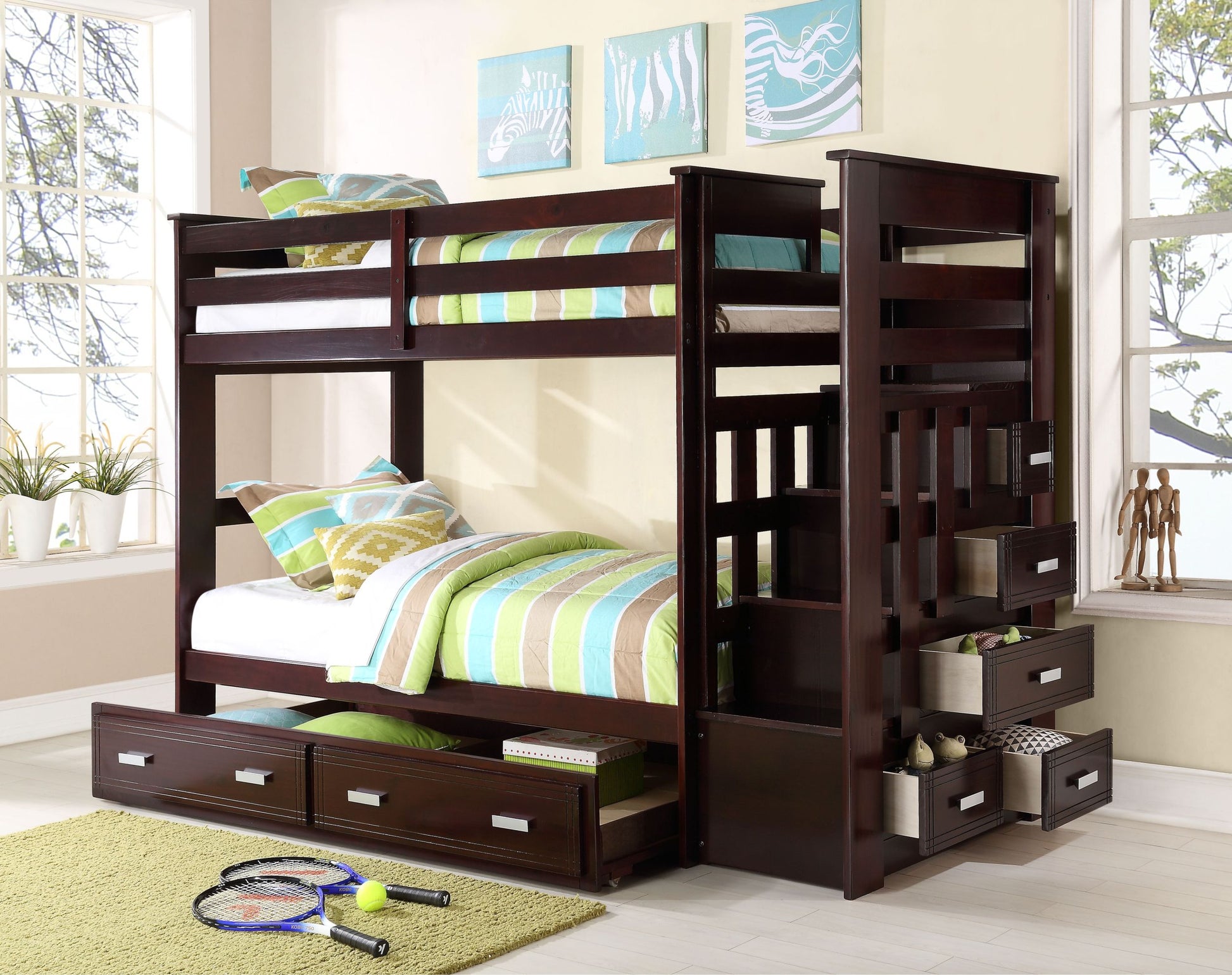 Acme Allentown Bunk Bed Twin Twin & Storage in