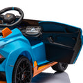 Lamborghini Huracan Sto 24V Kids Electric Ride On blue-polypropylene