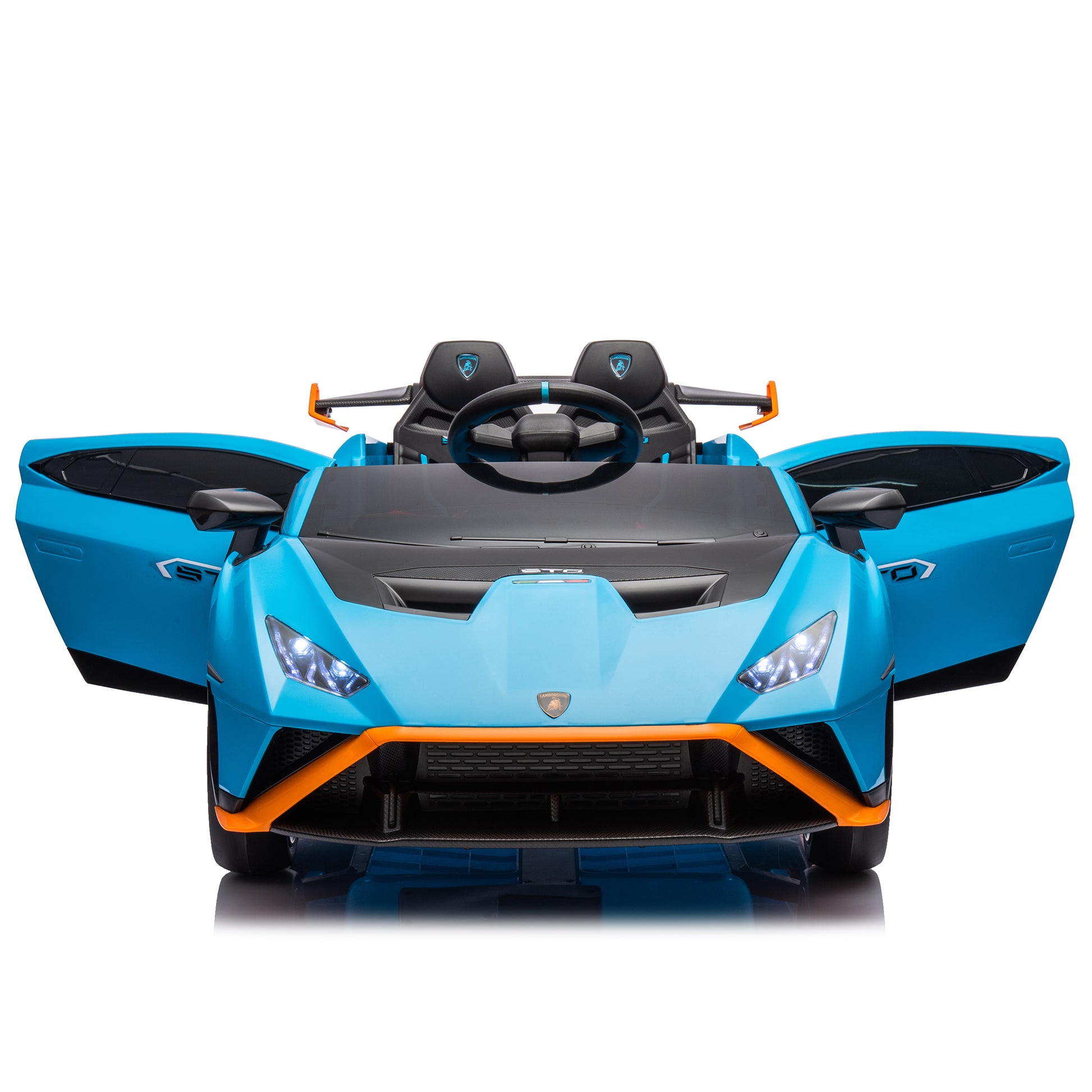 Lamborghini Huracan Sto 24V Kids Electric Ride On blue-polypropylene