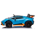 Lamborghini Huracan Sto 24V Kids Electric Ride On blue-polypropylene