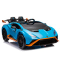 Lamborghini Huracan Sto 24V Kids Electric Ride On blue-polypropylene