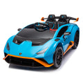 Lamborghini Huracan Sto 24V Kids Electric Ride On blue-polypropylene