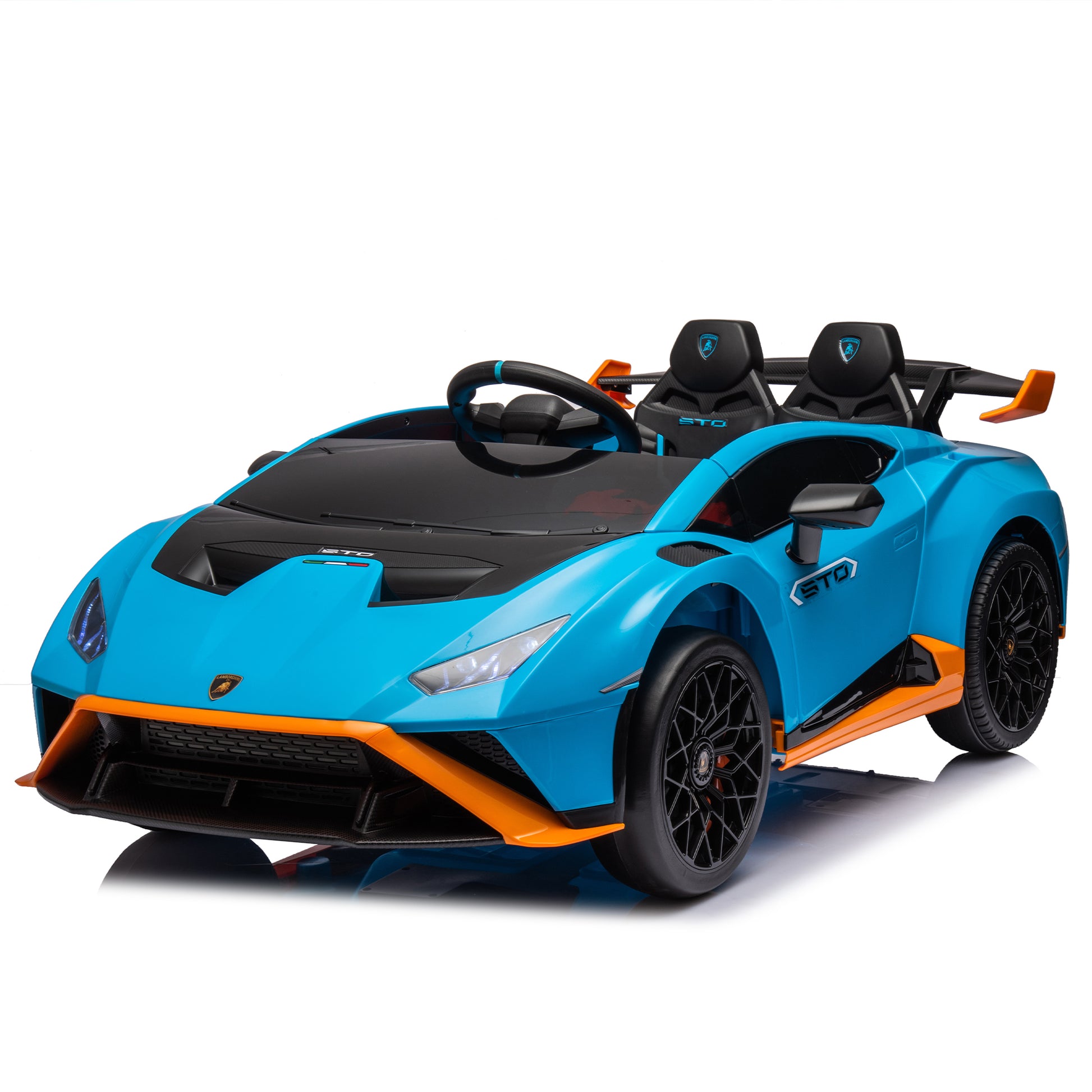 Lamborghini Huracan Sto 24V Kids Electric Ride On blue-polypropylene