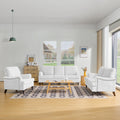 2 Seater Sofa Velvet Couches for Living Room, Sofas white-metal-pillow back-pine-foam-velvet-2 seat